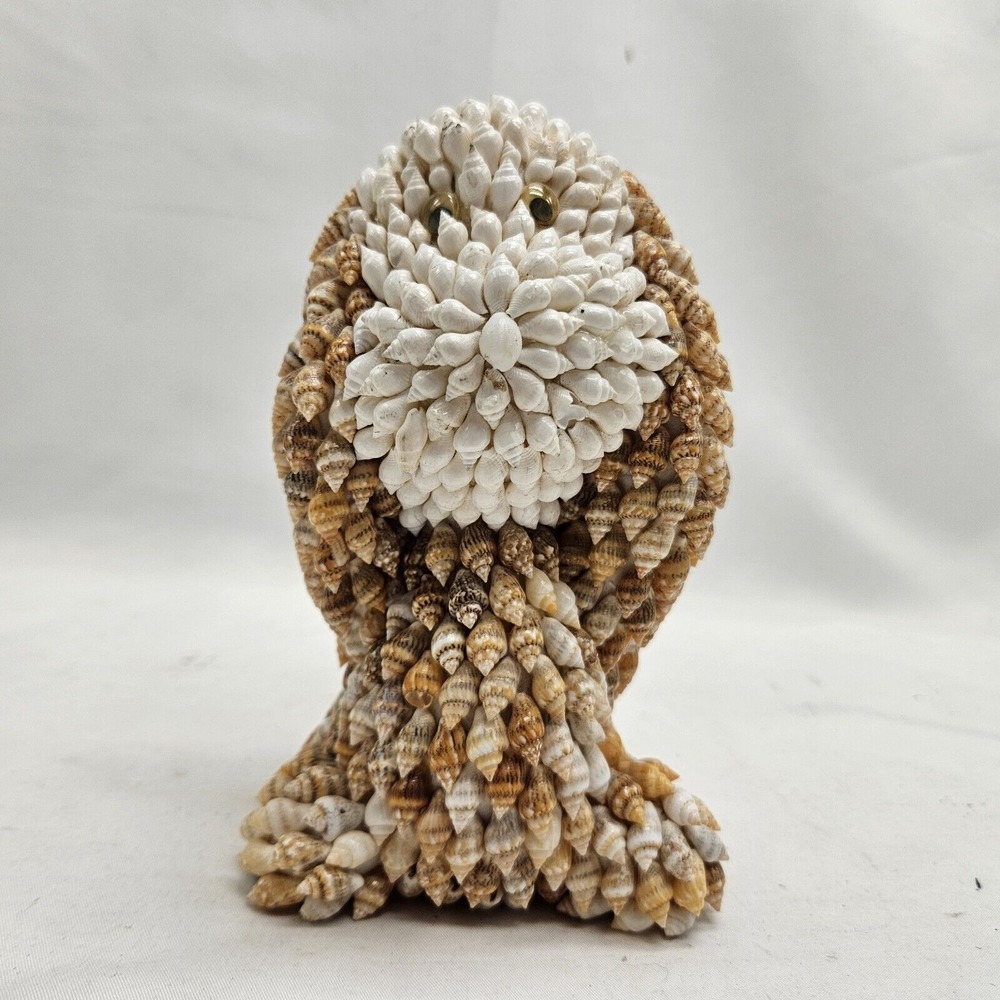 EVERGLADES TRADING CO. SEA SHELL‎ ART DOG 6.5" TALL WELL-MADE CUTE